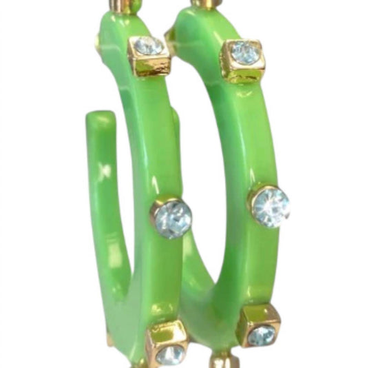 Smith & Co - Women's City Girl Jewel Hoop Earring