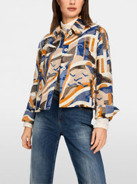 Marc Cain - Patterned Slit Sleeves Jacket
