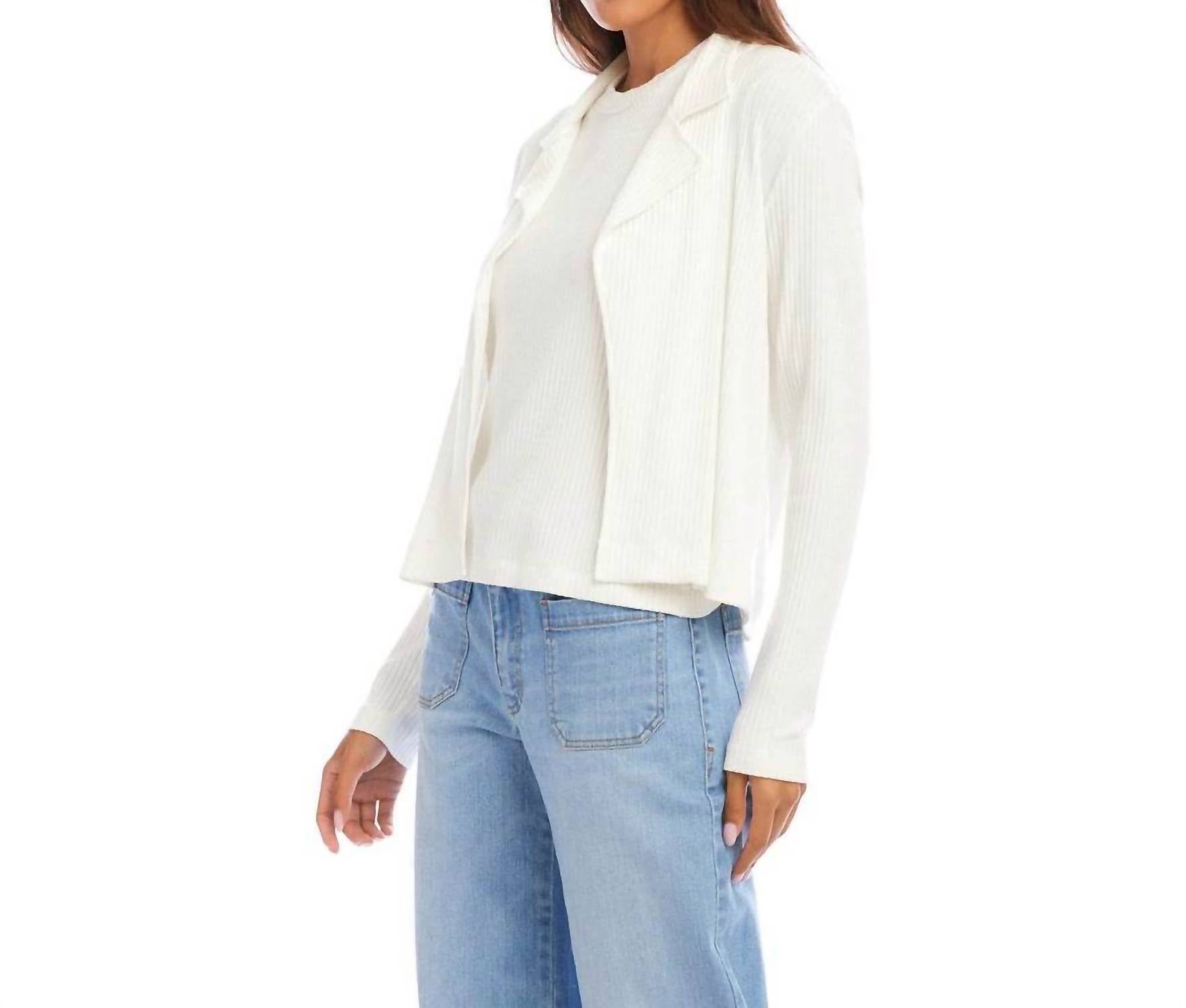 Karen Kane - Ribbed Jacket