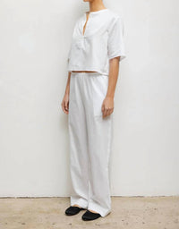Leset - Yoko Short Sleeve Henley Top