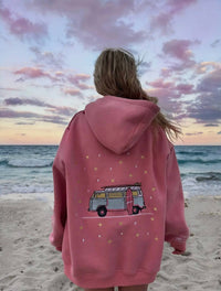 Sunkissed Coconut - Embroidered Van Star Hoodie