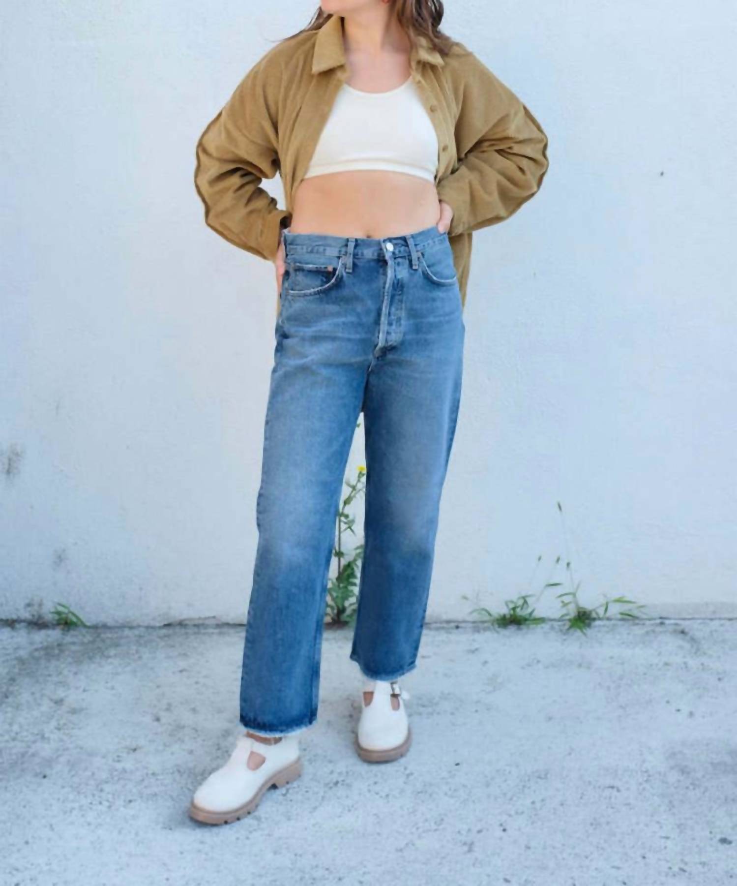 Agolde - 90'a Crop Loose Straight Jeans