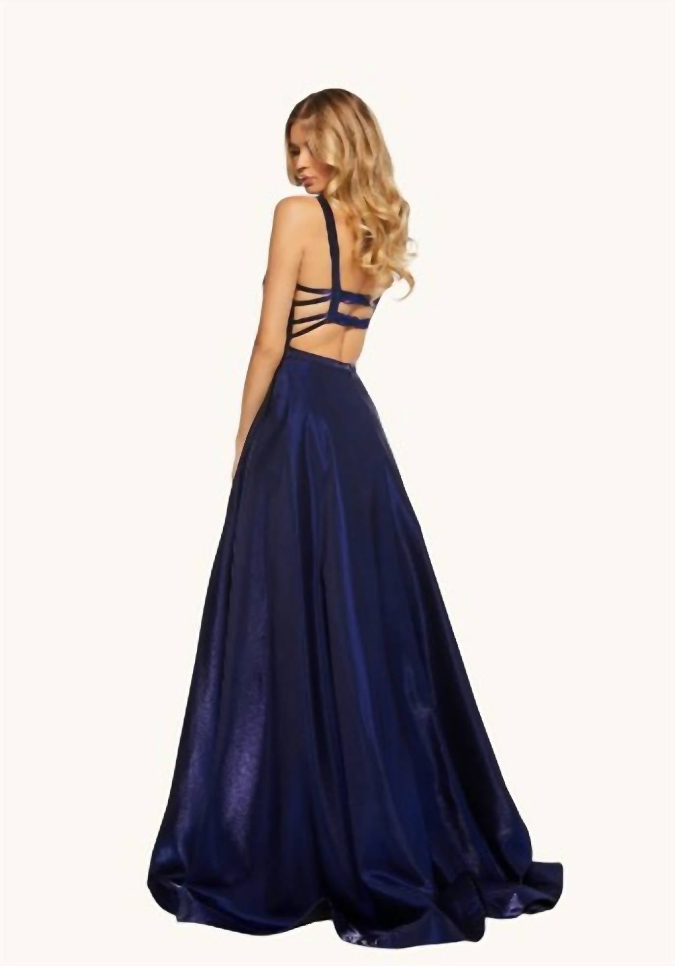 Sherri Hill - Cross Dyed Shimmer A-line Gown