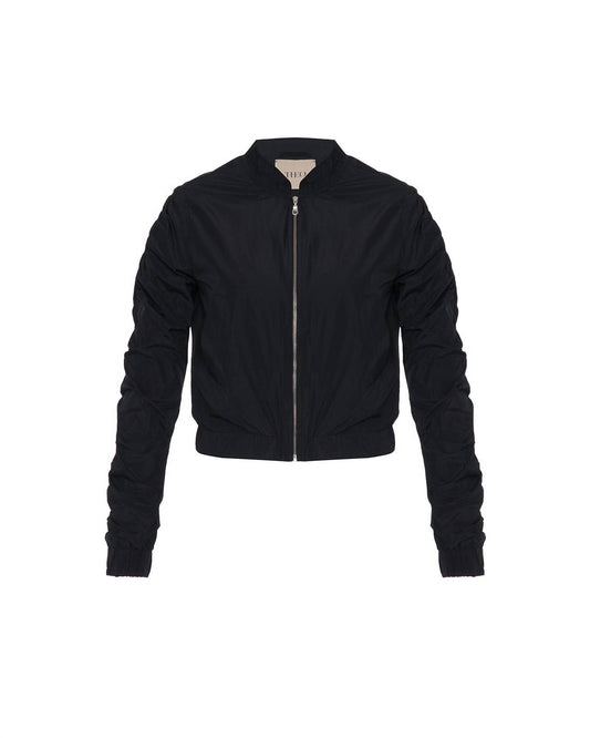 Theo The Label - Women's Theia Zip Taffeta Bomber Jacket