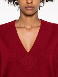 Loulou De Saison - Sage Cashmere V Neck Sweater