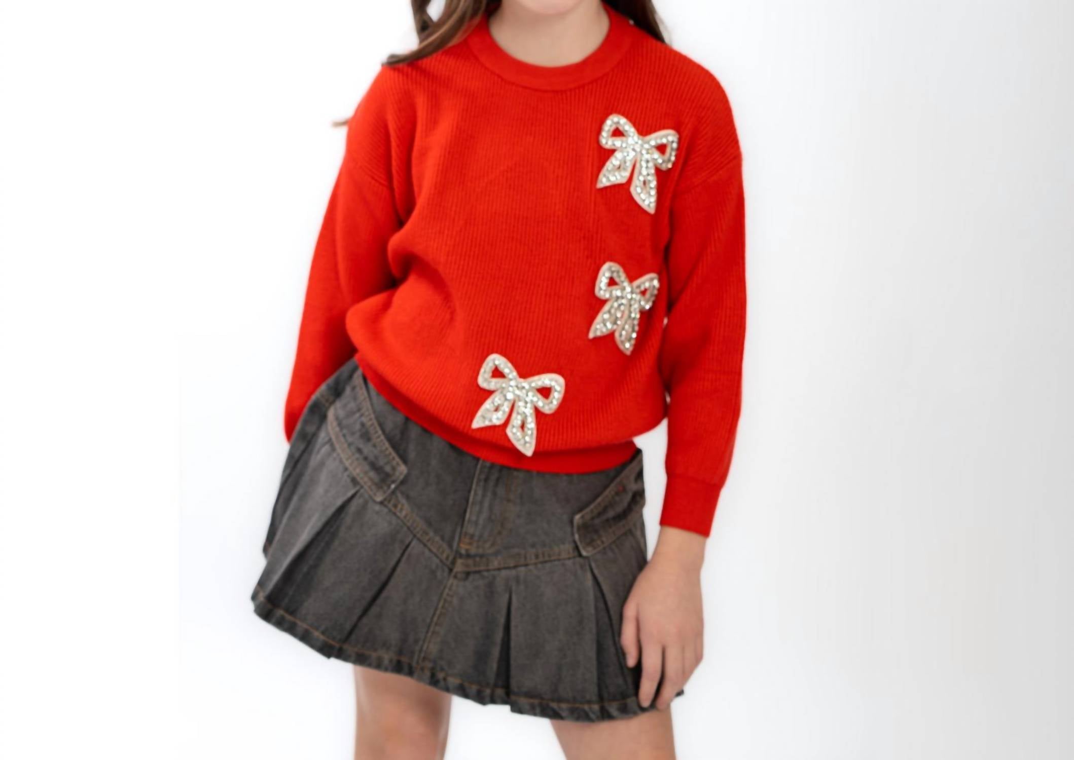 Tweenstyle - Diamond Bow Sweater