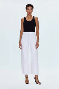 Pistola - Penny Crop High Rise Wide Leg Jeans