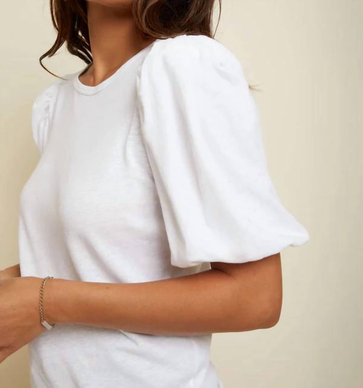 Nation LTD Isadora Tee in white - women's t-shirt - alternate view