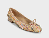 VANELi Women's Theo Ballerina Flat Shoes in natural multi holdo - women's flats - detail view
