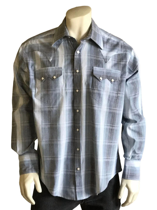 Rockmount Ranch Wear - Men's Classic Ombre Stripe Sawtooth Western Shirt