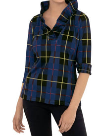 Gretchen Scott - Ruffneck Plaidly Cooper Top