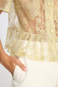 Munthe - Bustona Lace Button Down Top