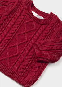 Mayoral - Girls' Crewneck Cableknit Sweater