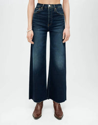 RE/DONE High Rise Wide Leg Crop Jeans in barely worn - women's jeans