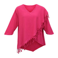 Maria De Guadalajara - Women's Fringe Cotton Gauze Top