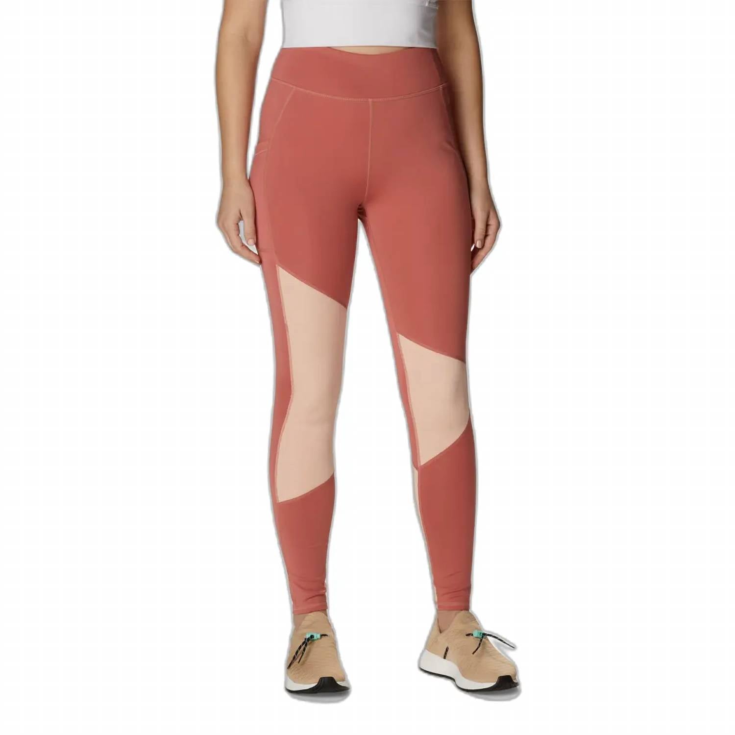 Columbia Women's Lodge Colorblock Tights in coral - women's pants
