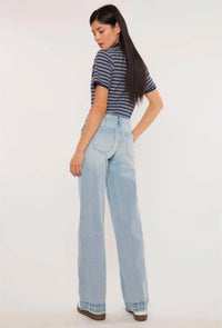 Kancan - Mid Rise Wide Leg Trousers