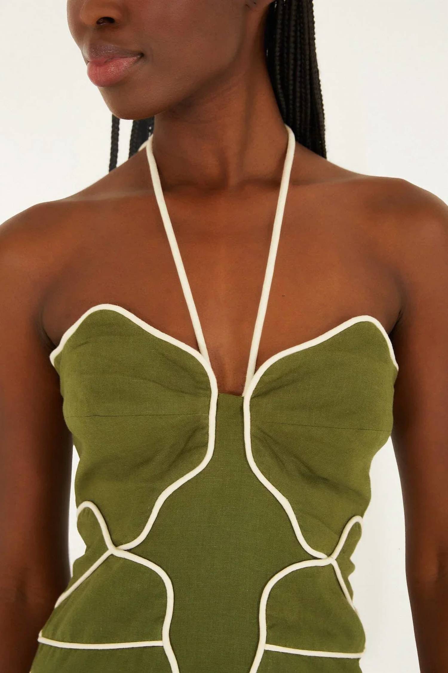 Farm Rio - Wavy Cutouts Mini Dress
