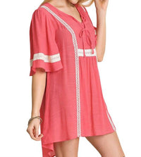 Umgee - Bohemian Lace Short Dress
