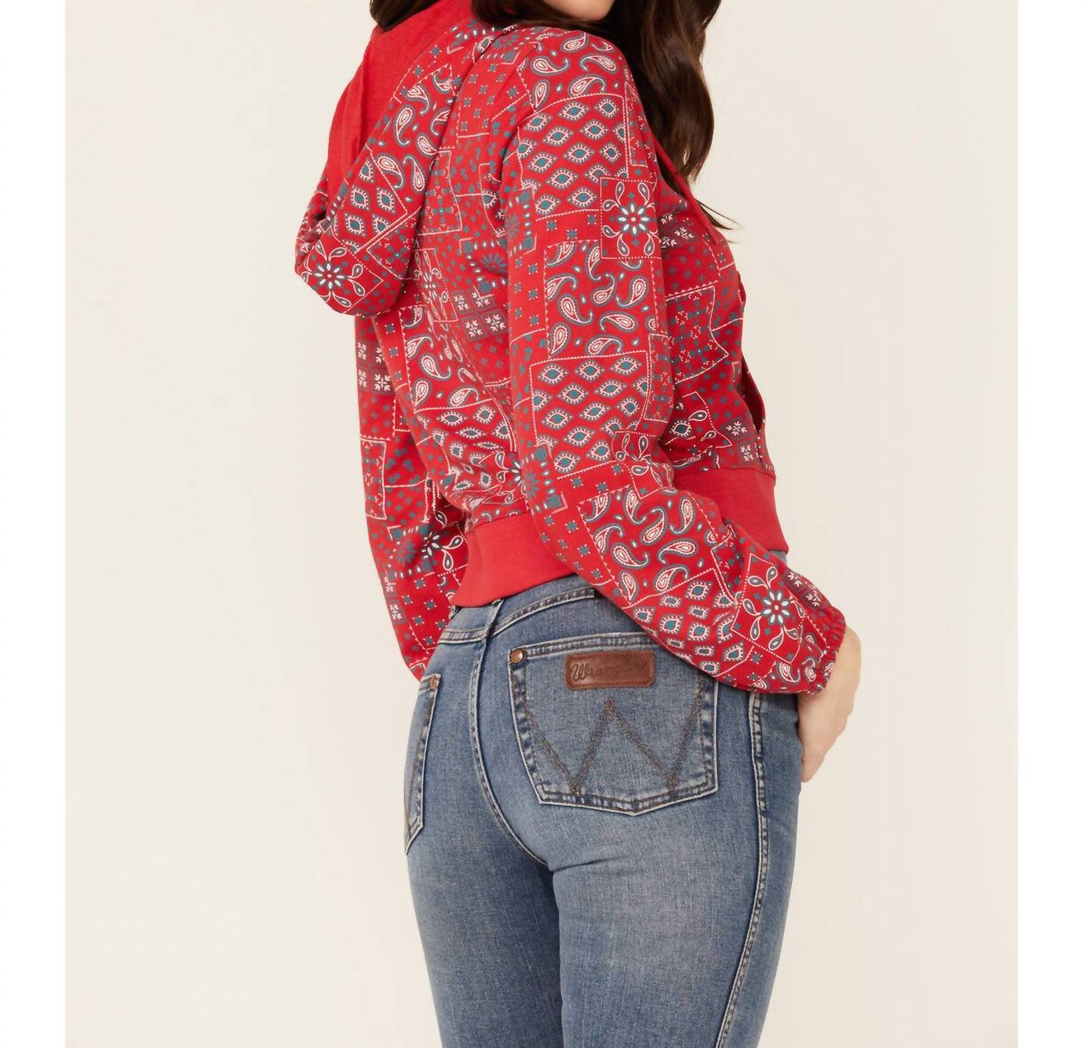 Wrangler - Bandana Zip Up Hoodie
