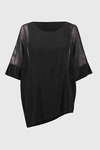 Joseph Ribkoff - Sheer Flutter Sleeve Top