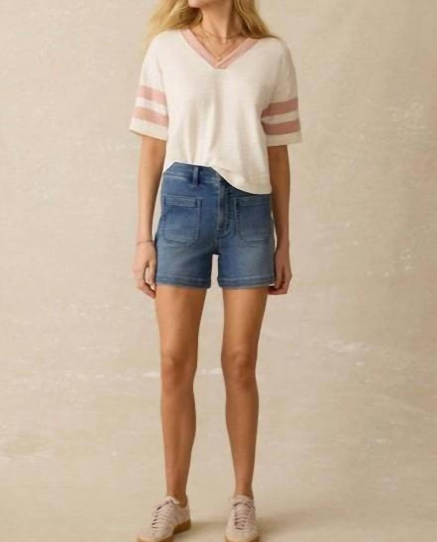 Faherty - Sunwashed Slub Varsity Tee
