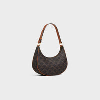 Celine - Women's Ava Triomphe Canvas Calfskin Shoulder Bag