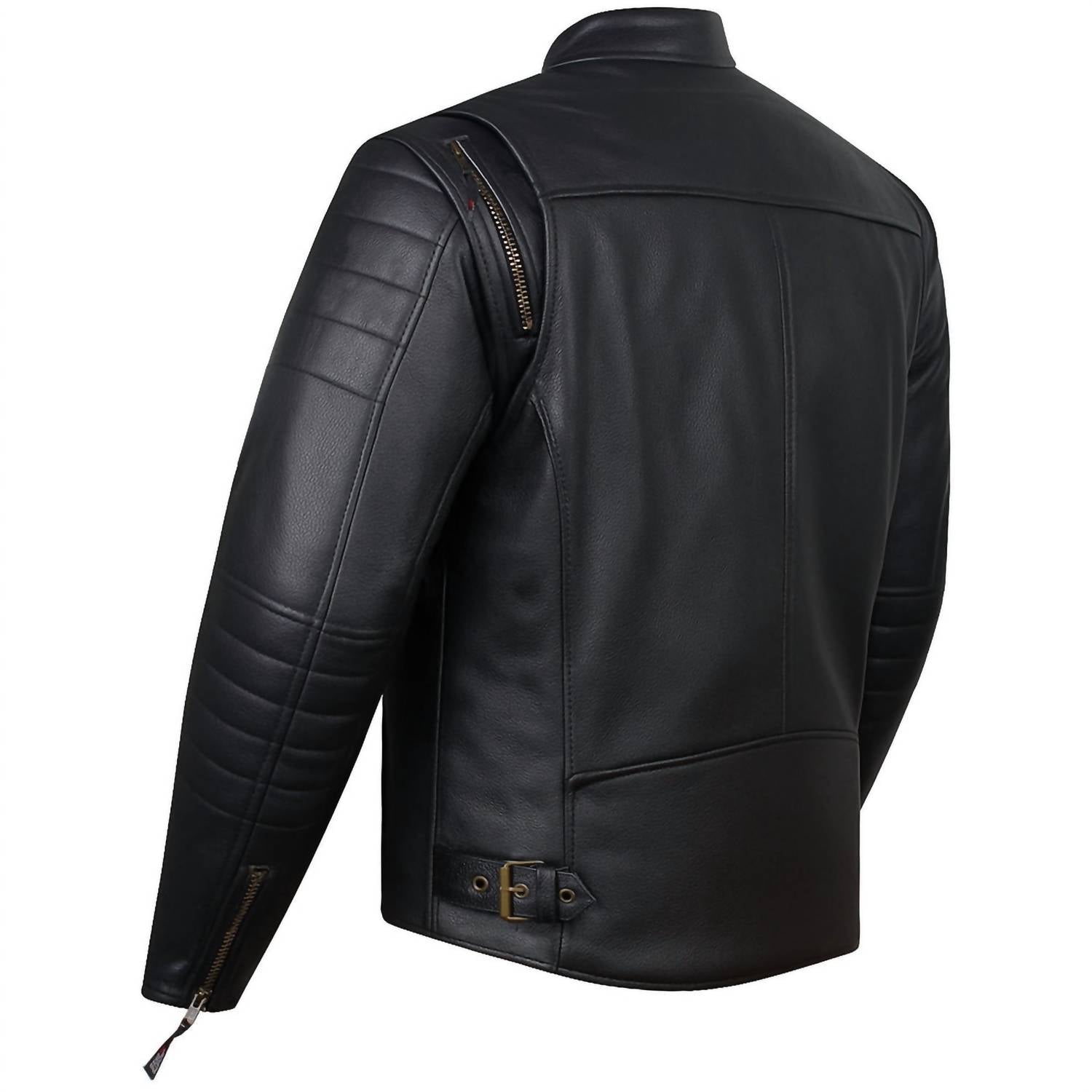 Jackets 4 Bikes - Men’s Buffalo Leather Motorcycle Jacket