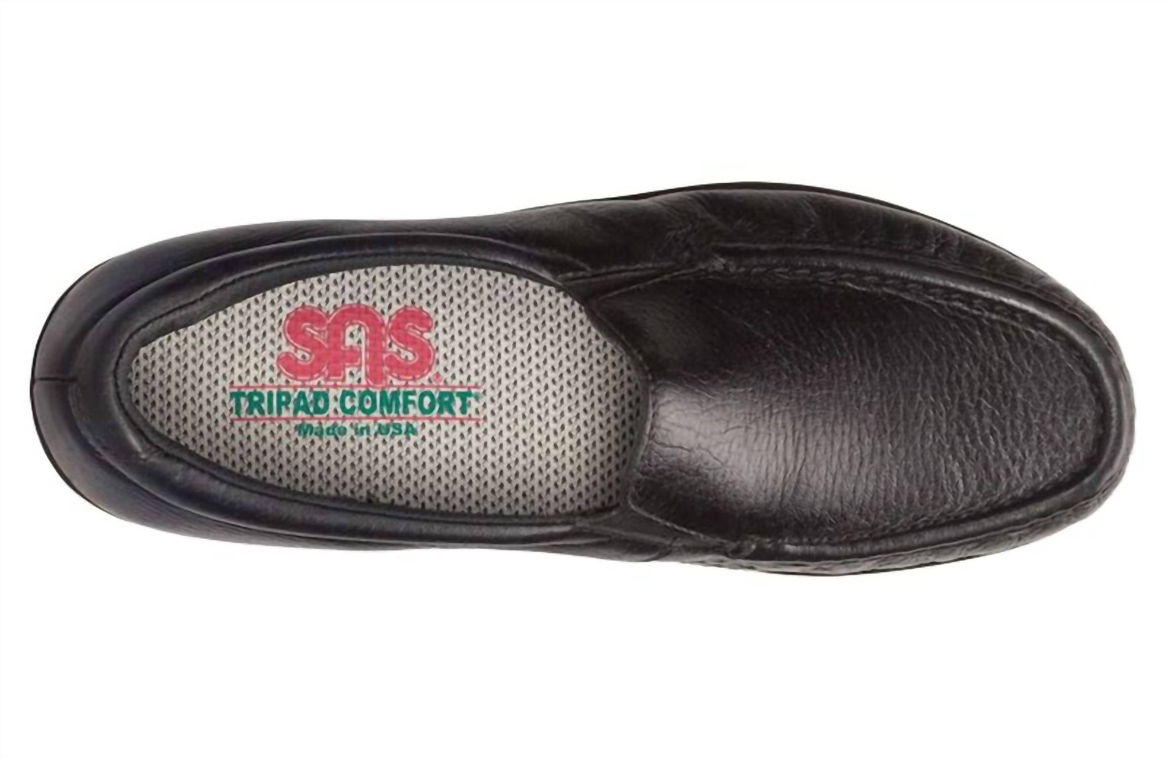 SAS Women's Twin Slip On Loafer in black 2 - women's flats - view 4