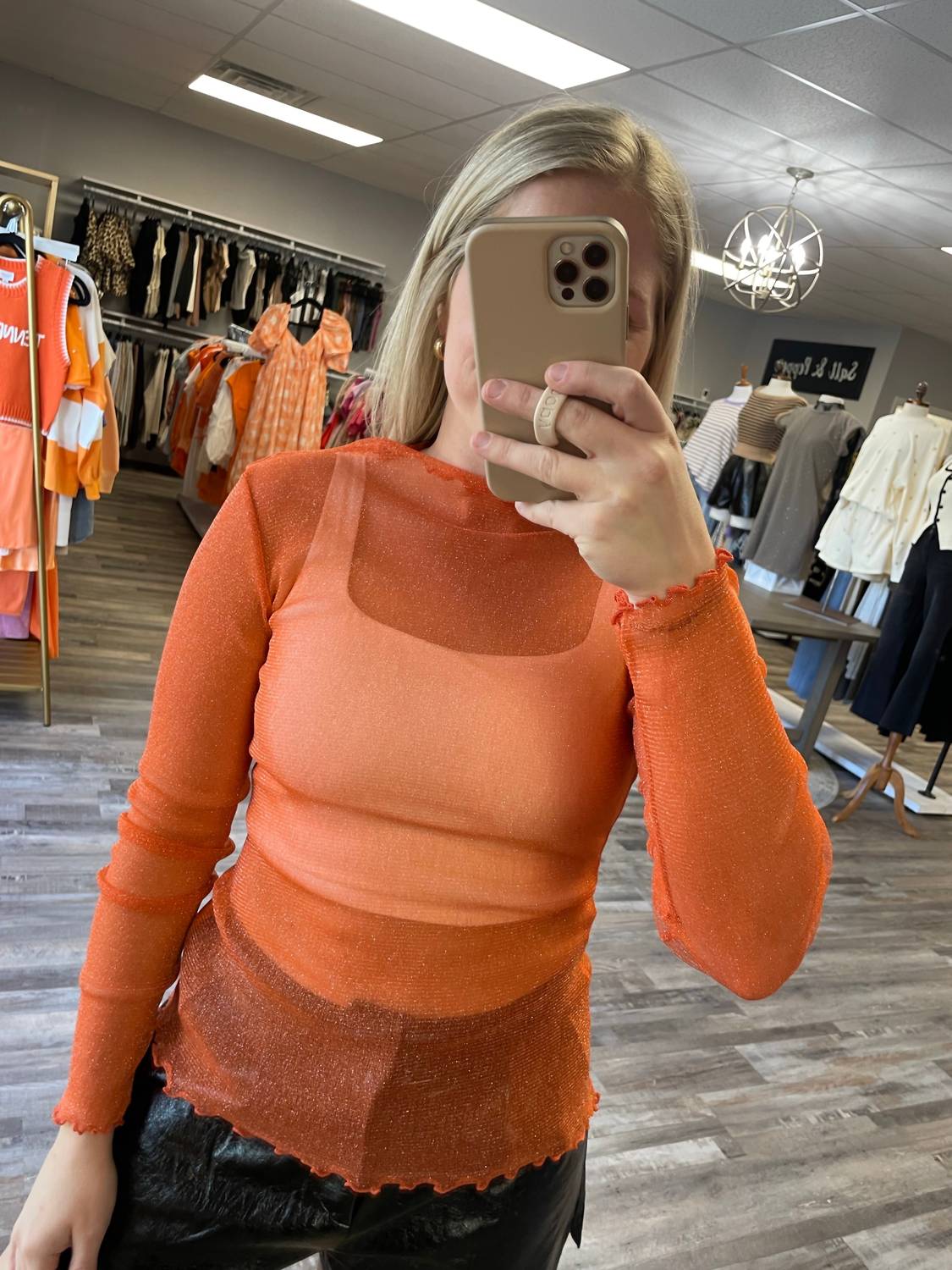 Sewn And Seen - Metallic Layer Top