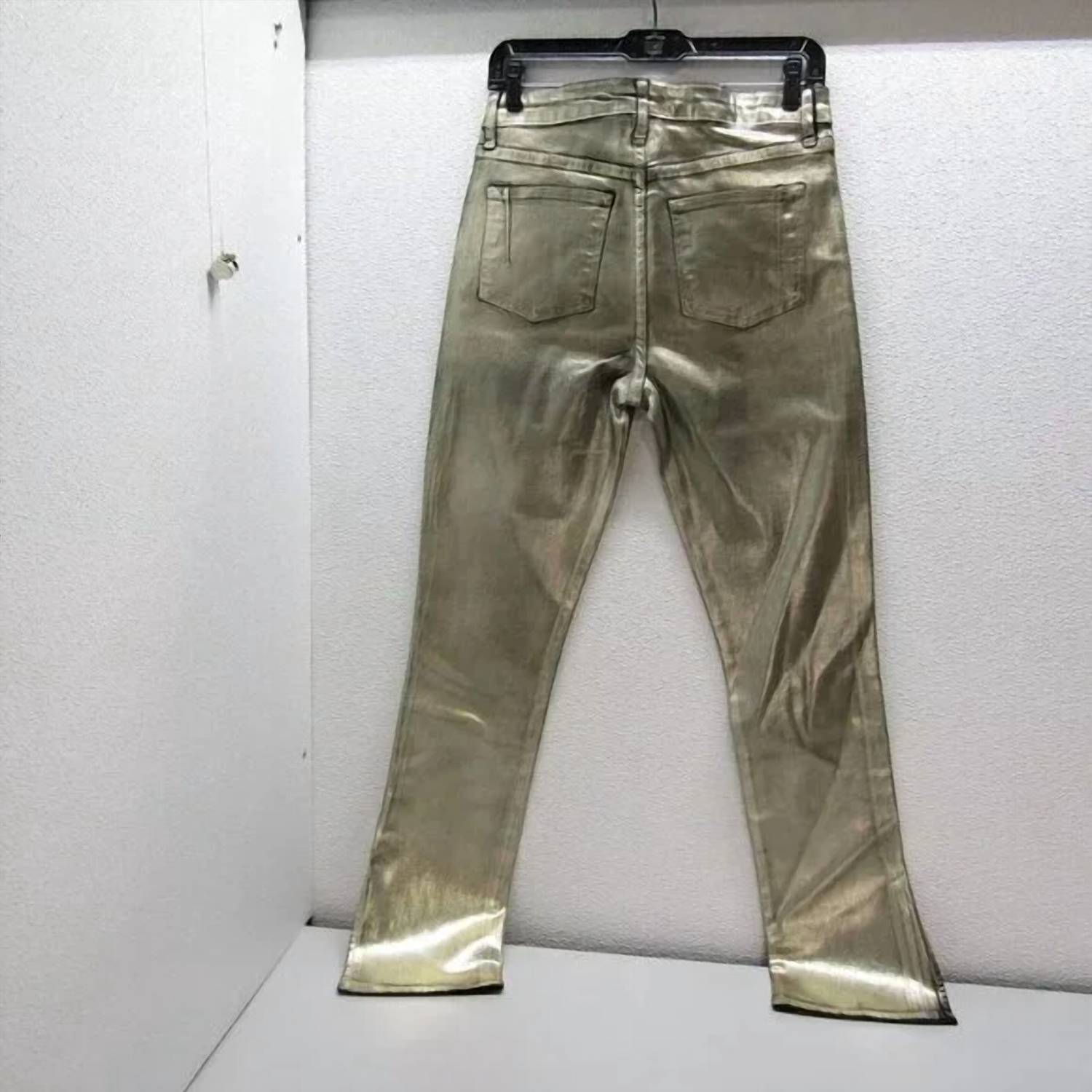 Derek Lam 10 Crosby - Tootsies High Rise Metallic Coated Jeans