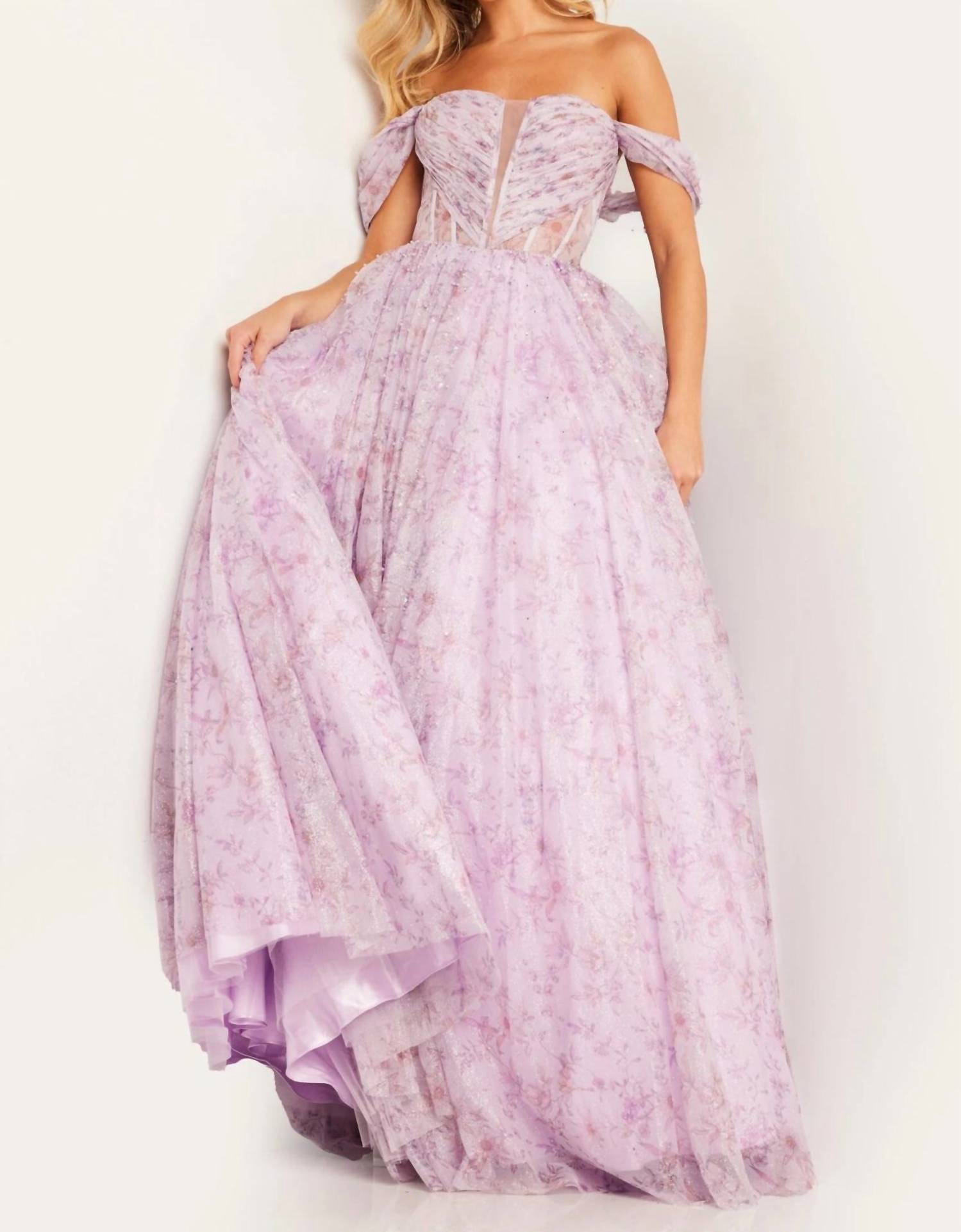 Jovani - Off The Shoulder Ballgown