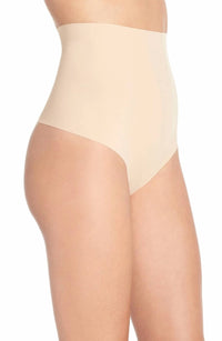 TC Fine Intimates Medium Control High-waist Thong Panty in nude - women's intimate - detail view