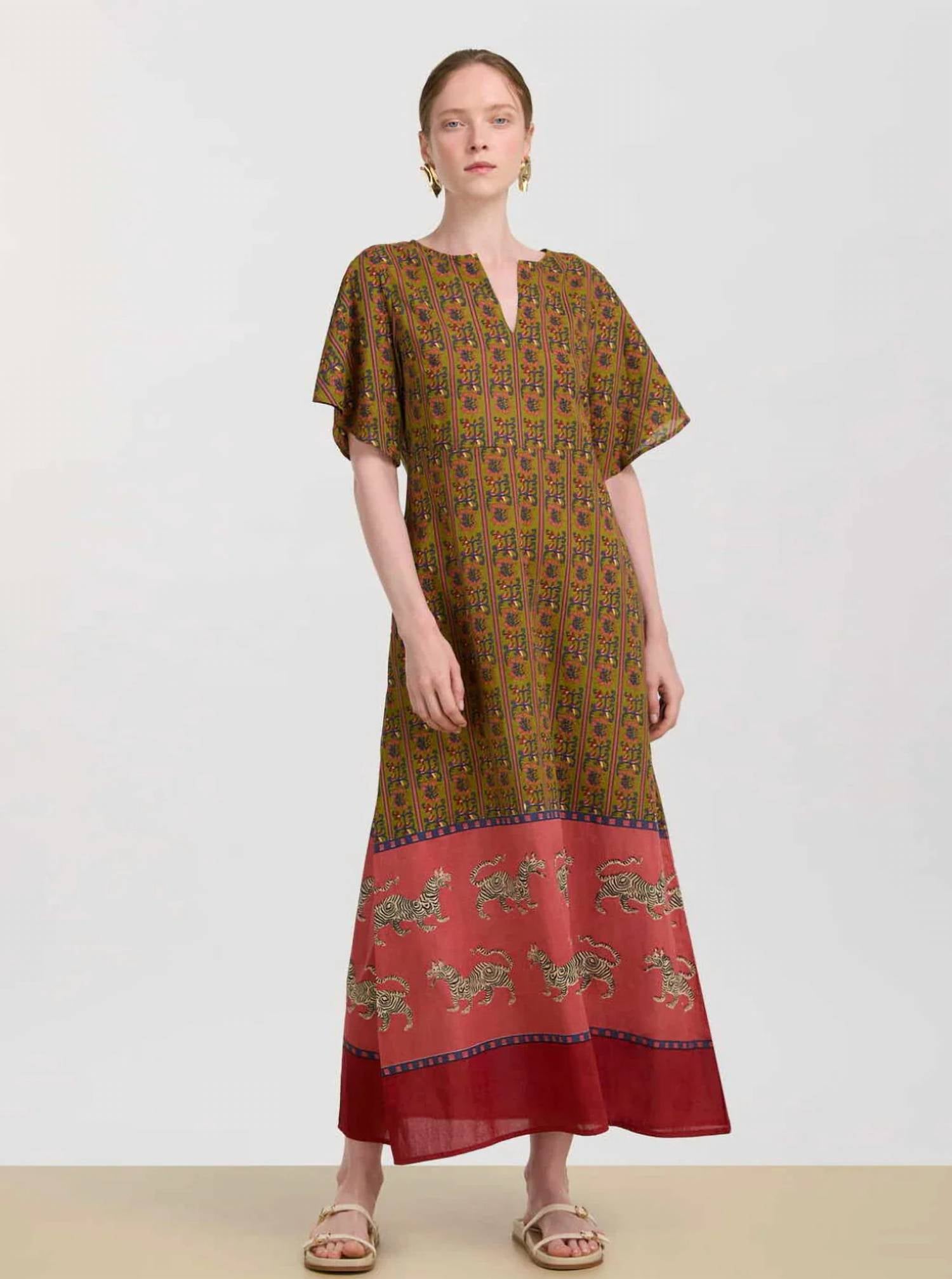 Lisa Corti - Guava Kaftan Dress