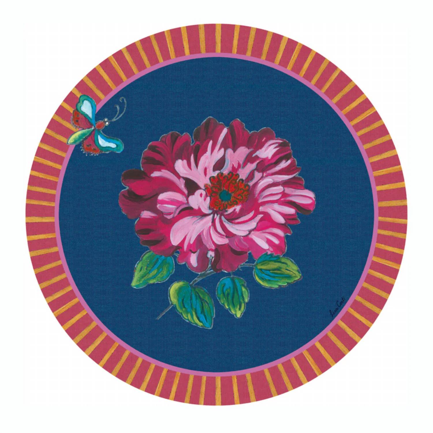 Lisa Corti - Wild Rose Placemat