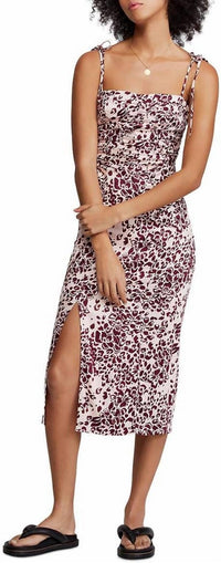 Free People - Show Stopper Printed Sleeveless Midi Dress