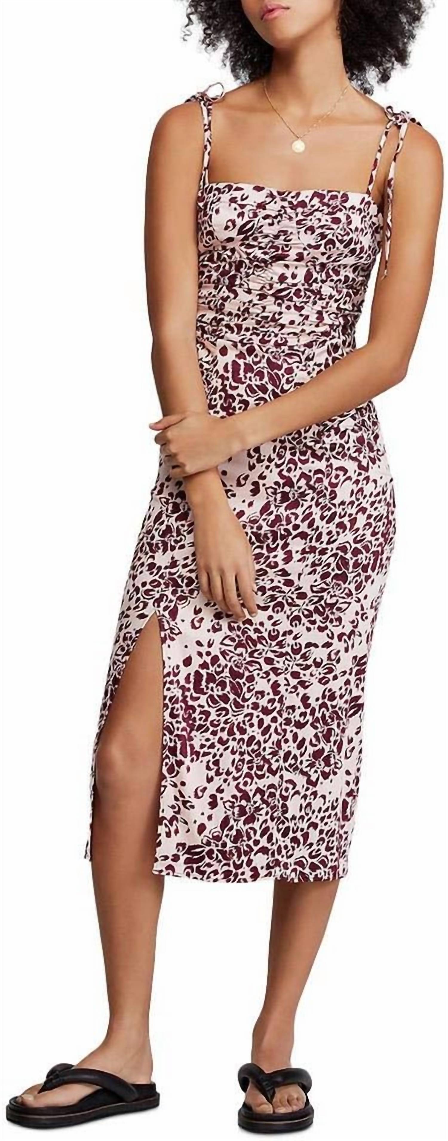 Free People - Show Stopper Printed Sleeveless Midi Dress