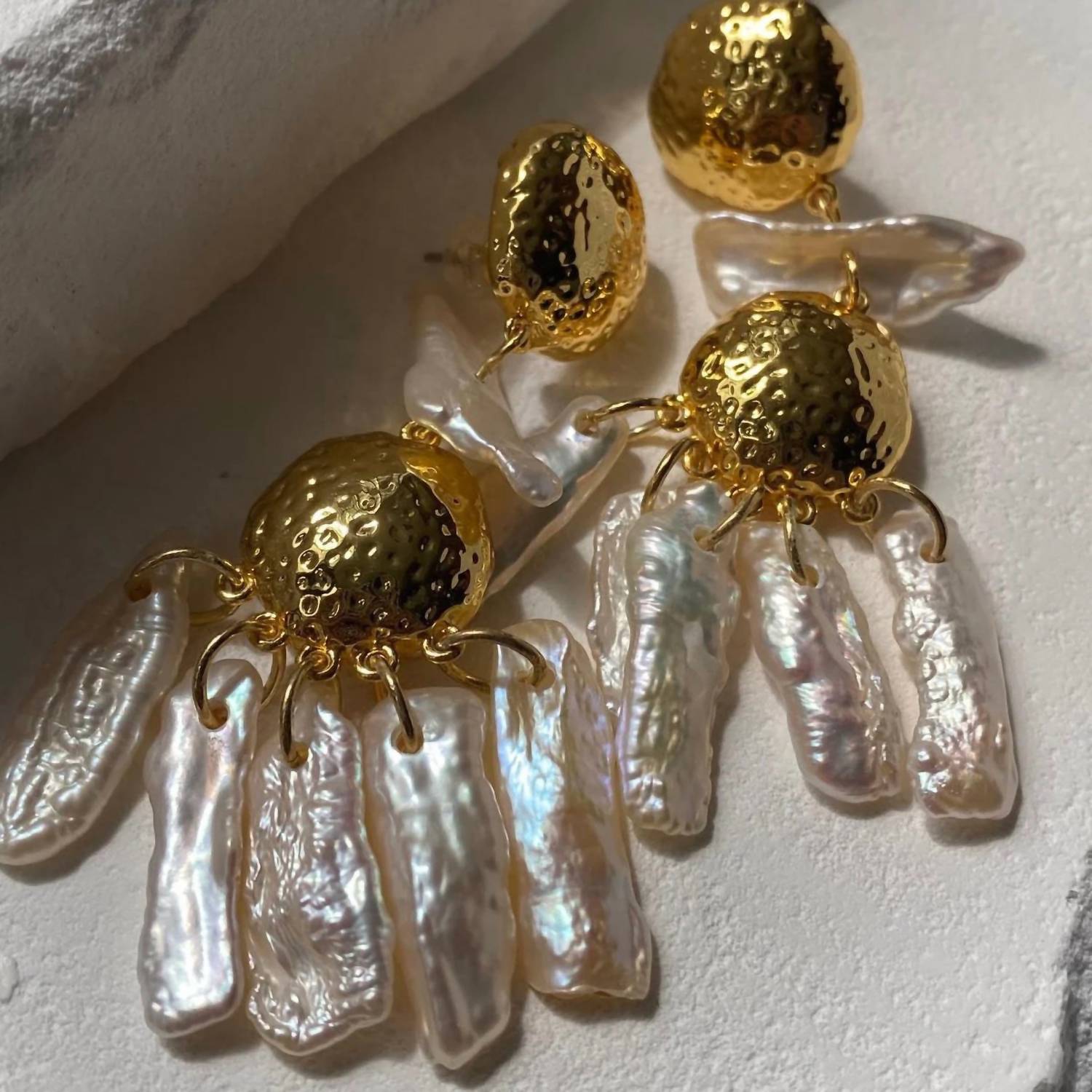 Sahira Jewelry Design - Women's Tillie Pearl Statement Earrings