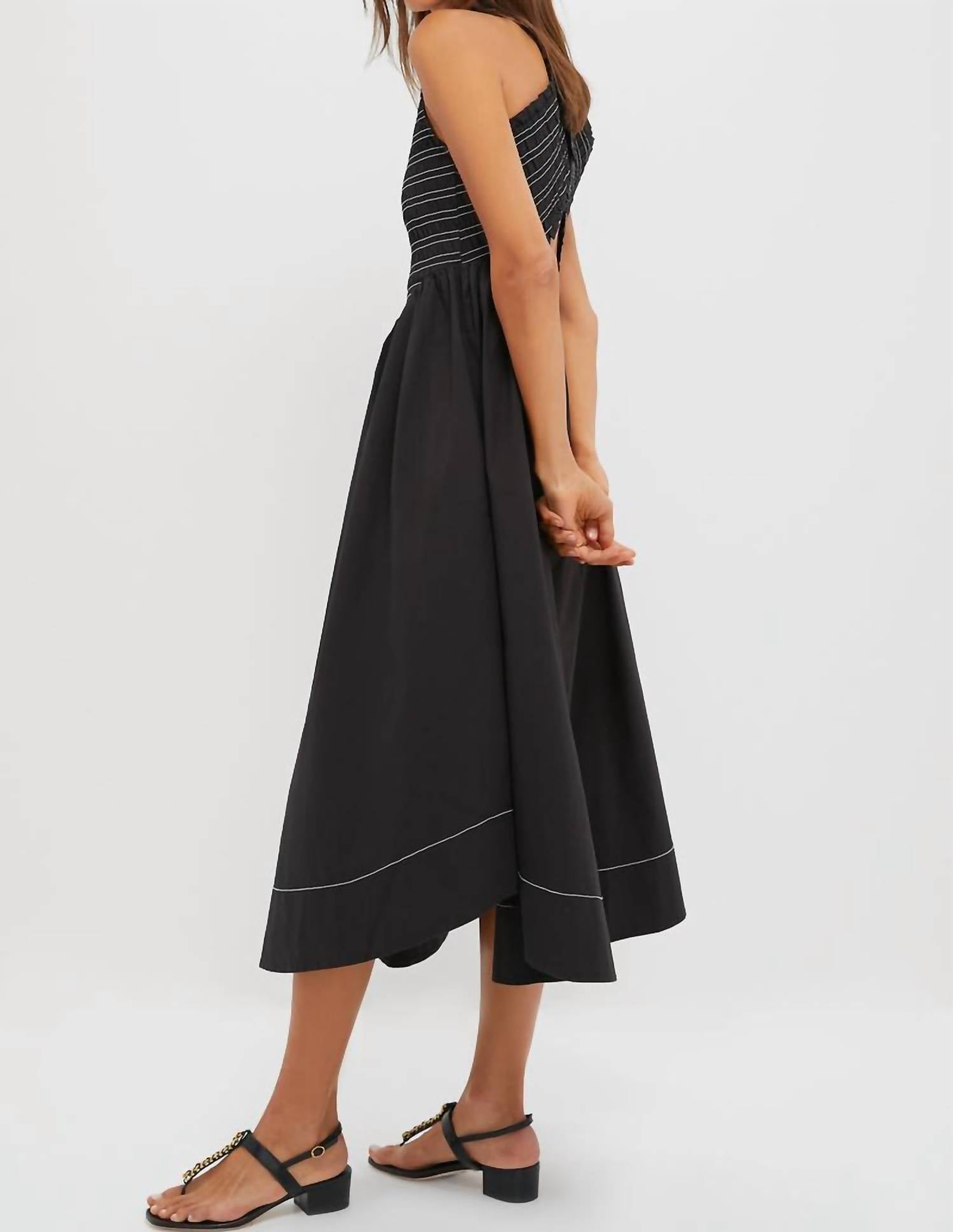 Ganni - Stretch Cotton Smock Midi Dress