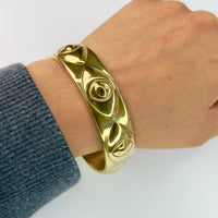 Jagged Halo Jewelry - Women's Athena Evil Eye Bangle Bracelet