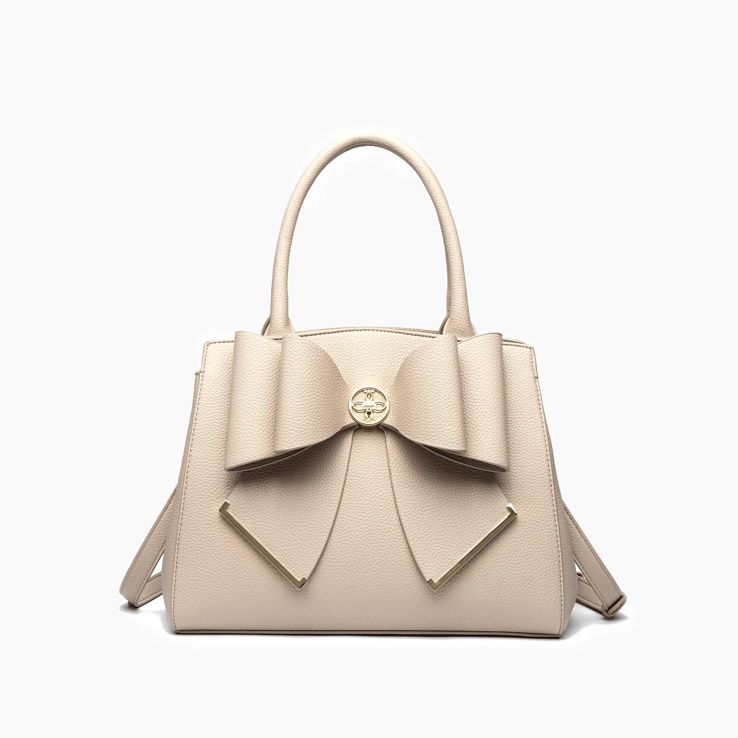 Like Dreams - Women's Poppy Bowtie Top Handle Satchel Bag