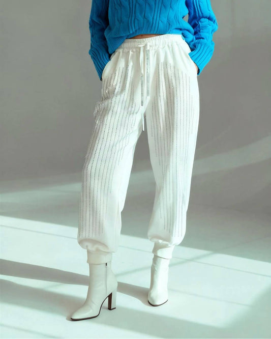Andree By Unit - Knit Pants With Rhinestones