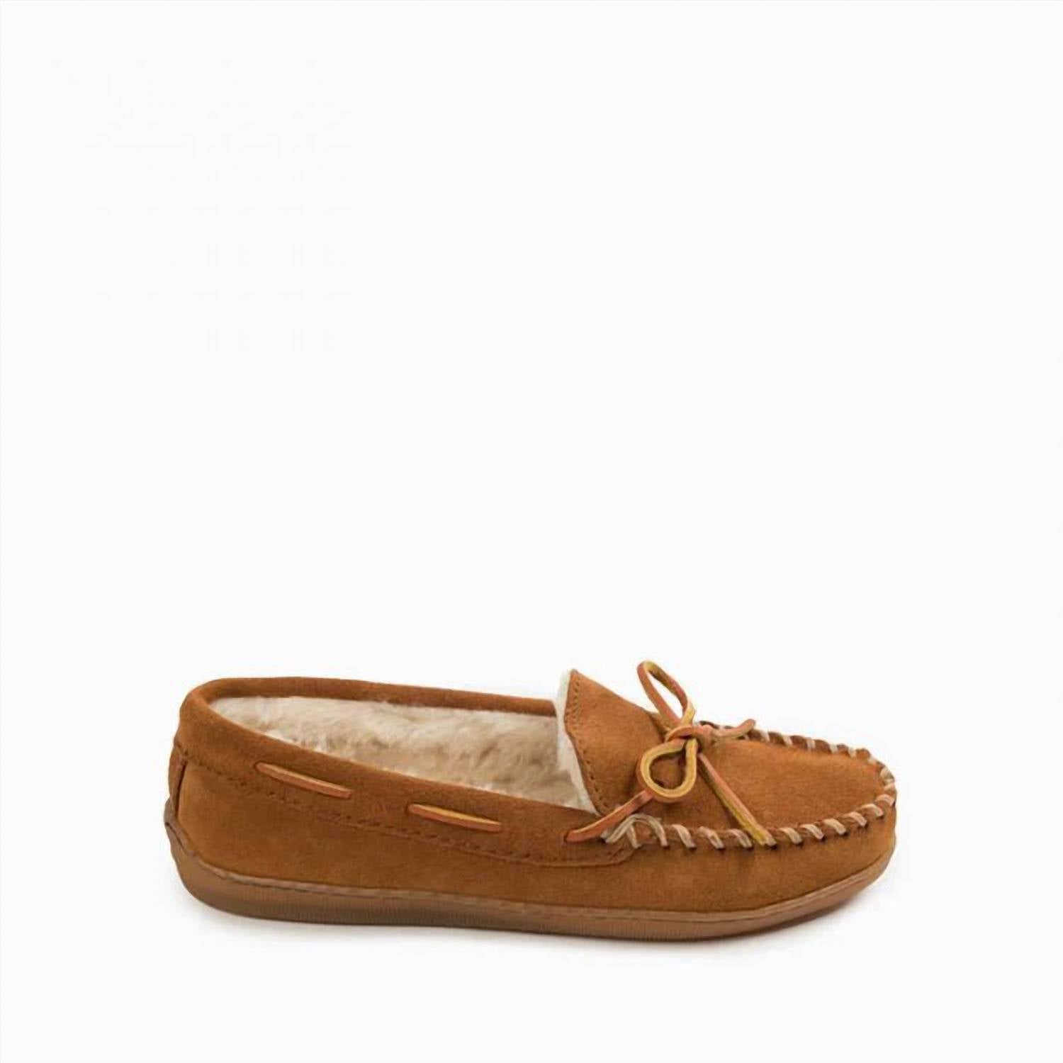 Minnetonka - Women's Pile Lined Hardsole Moccasin
