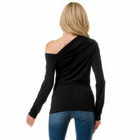Ariella - Open Shoulder Ruched Top