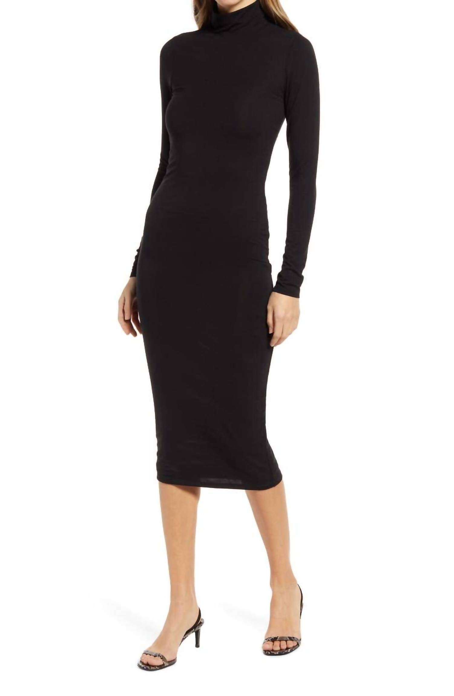 GOOD AMERICAN Women's Sundown Dress in black - women's dress