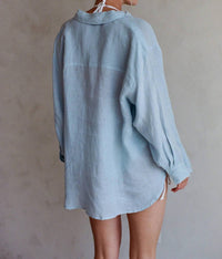 A.Ren - Woven Linen Button Down