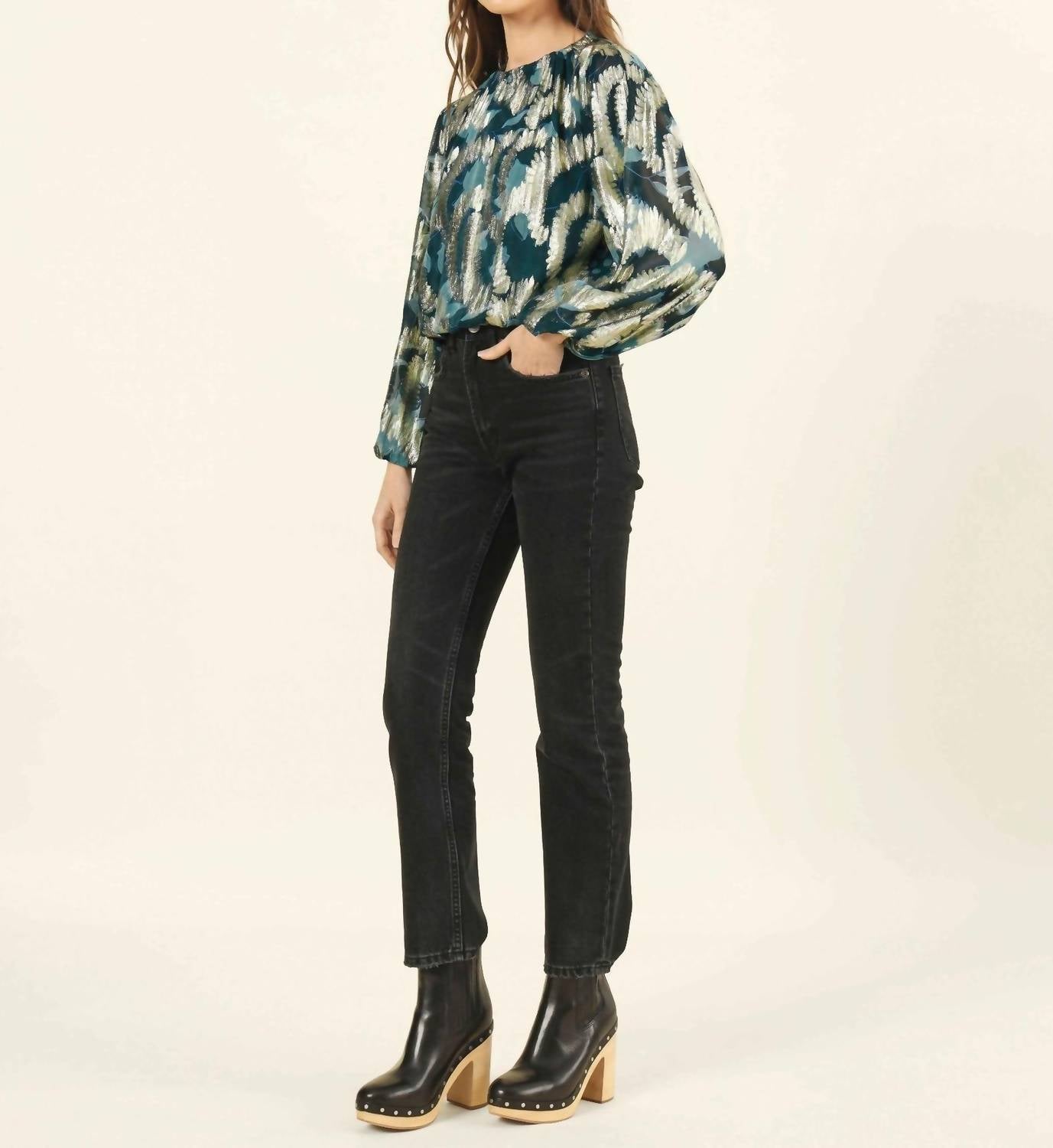 Omika - Ayla Crew Neck Blouse