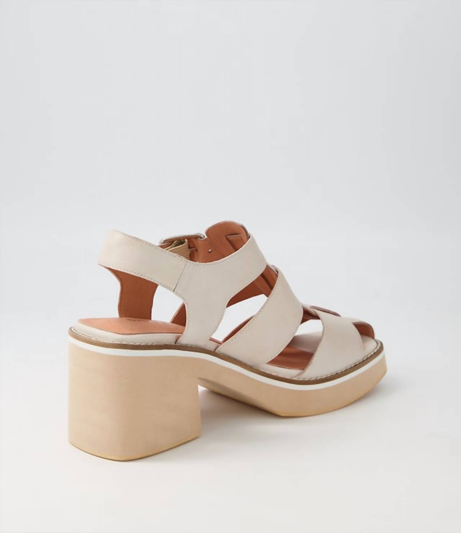 Django & Juliette - Women's Jear Leather Platform Sandals