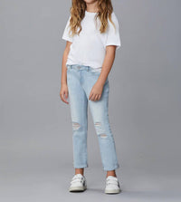 Dl1961 - Kids' - Harper Ross Distressed Straight Stretch Jeans