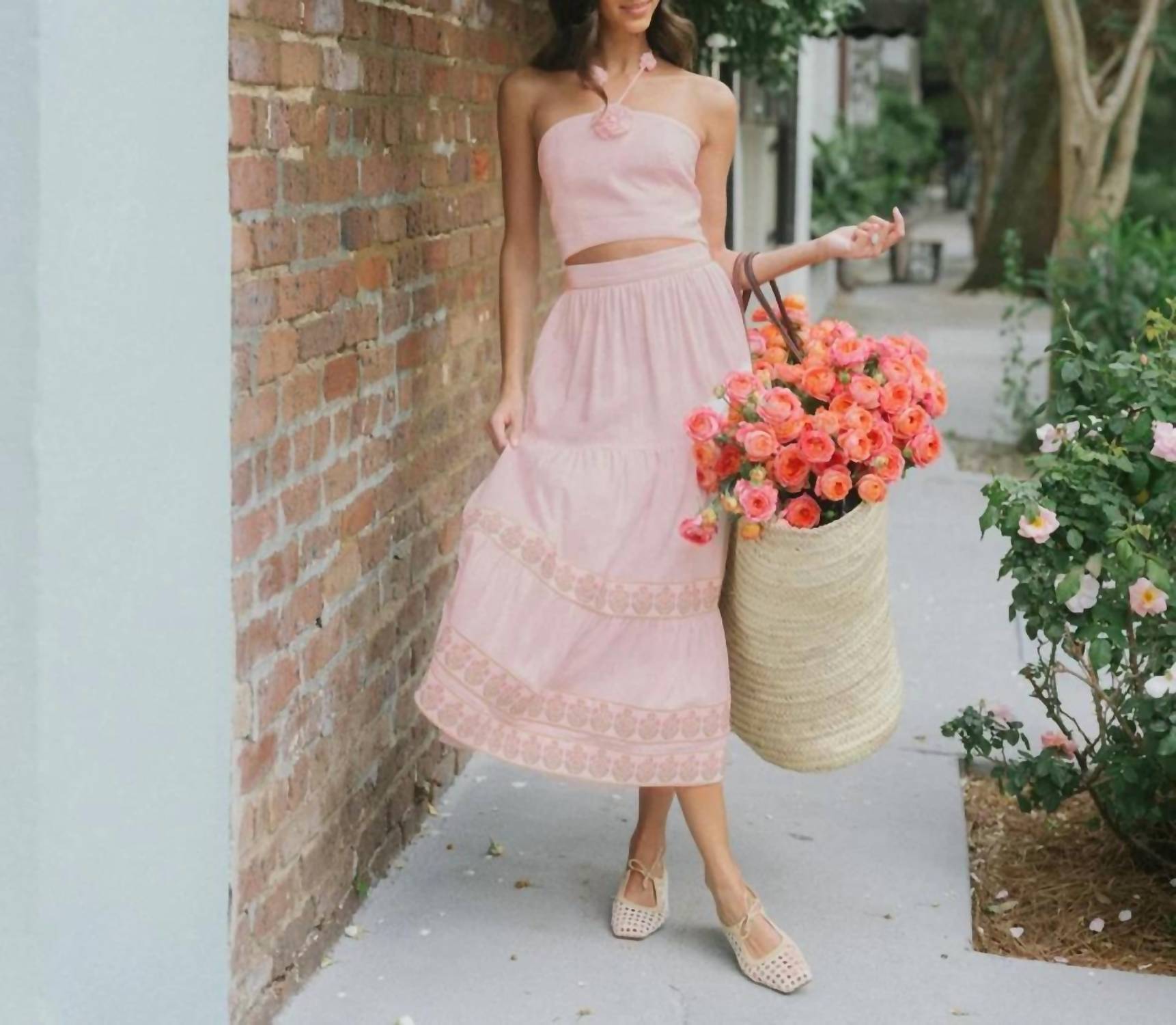 Rosewater House - Hava Bustier & Parya Ruffle Skirt Set